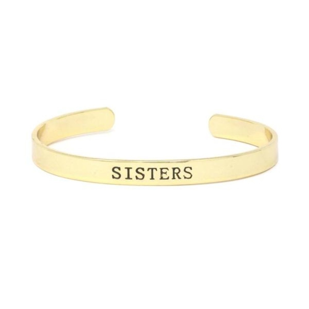 "SISTERS" CUFF BRACELET